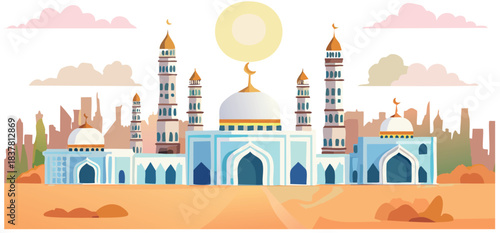 vector illustration of a mosque