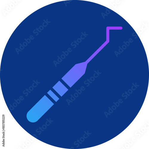 Dental probe icon for dental, website, application, printing, document, poster design, etc