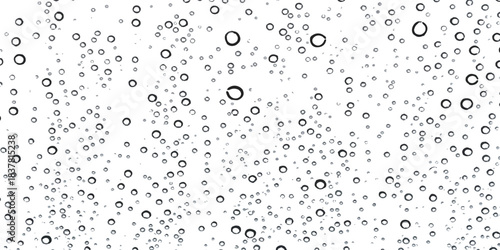 Abstract pattern of clear water drops texture on pristine white