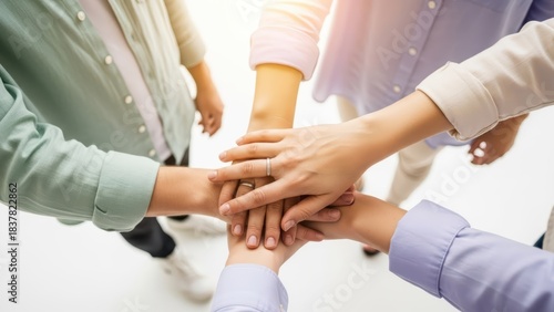 Unity and Teamwork A Powerful High-Resolution Graphic Illustrating Collaborative Efforts and Shared Goals