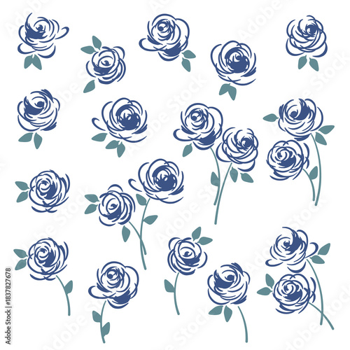 Abstract flower material ideal for textile design,