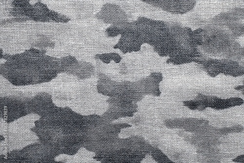 Ripstop Cotton Seamless Fabric Gray Camouflage Top View Textile Material Tactical Background
