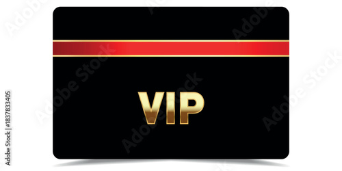 Vip gold card. Luxury texture template design. VIP ticket on black background for invitation, club, award, casino, certificate. Golden exclusive premium card.