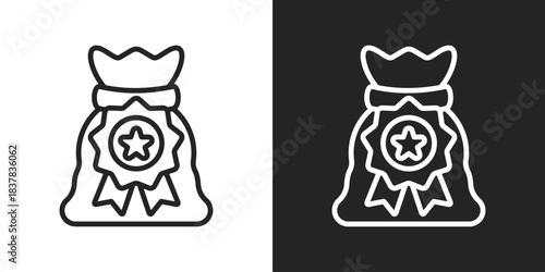 Premium Fund Icon In Black And White Line Style