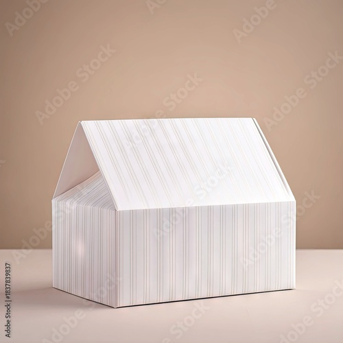 House-shaped Gift Box on Table in Studio