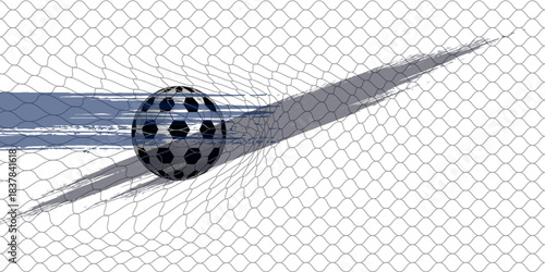 Football or soccer background with big ball in gray colors. vector illustration of football modern.