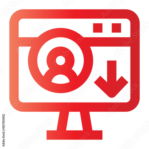 download contact gradient icon