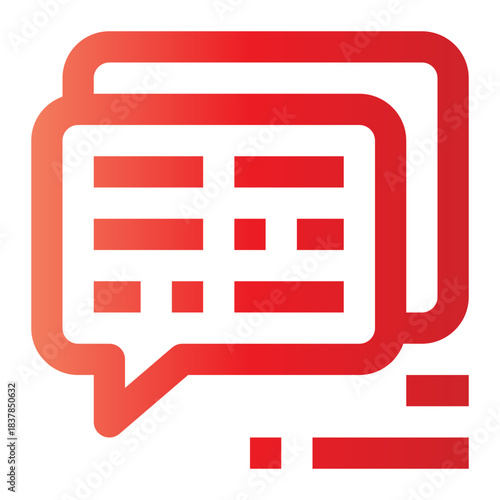 chat contact gradient icon
