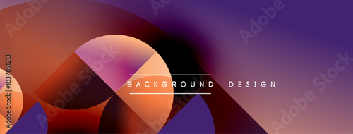 Abstract fluid shapes blend, creating vibrant gradient background. Purple, orange hues dominate design, offering modern aesthetic.