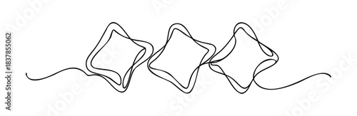 Abstract flowing lines forming interconnected shapes, perfect for graphic elements, modern backgrounds, and symbolic representations of connection or flow in digital media projects.