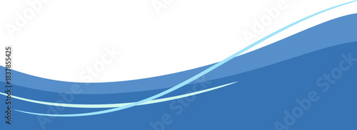 Business Footer with Line Decoration