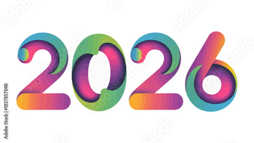 New Year 2026: A vibrant and colorful display of the year 2026, offering a vision of the future with a sense of optimism and excitement.