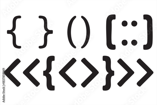 Minimal punctuation symbol collection for technical layout applications