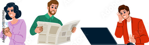 People reacting to shocking news across various media