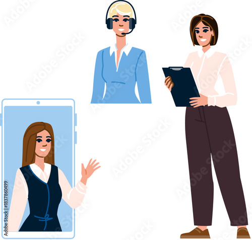 Online support providing business assistance and virtual help