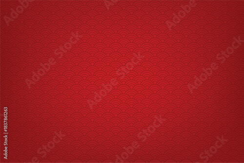Chinese style waves background for Lunar new year