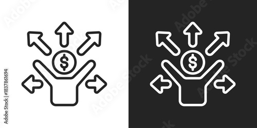 Opportunity Icon In Black And White Line Style