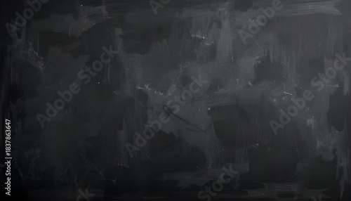 Chalkboard texture background with dark blackboard wall surface, ideal for wallpaper or backdrop