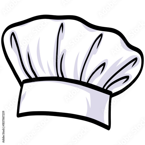 Chef Hat Cap Illustration Vector Drawing Icon