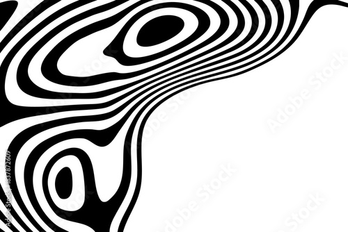 Futuristic concept with wavy shapes creating a sense of motion. Eps 10