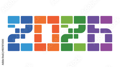 2020 Creative Graphic: The vibrant and modern numeral graphic of the year 2020, representing new beginnings and forward-thinking concepts. Perfect for illustrating themes of change, innovation.