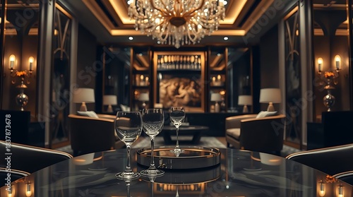 A hyperrealistic vision of sophisticated indulgence, capturing the essence of high-end luxury with striking clarity