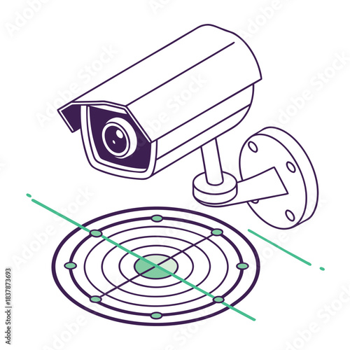 Computer Vision Target Icon Smart Camera
