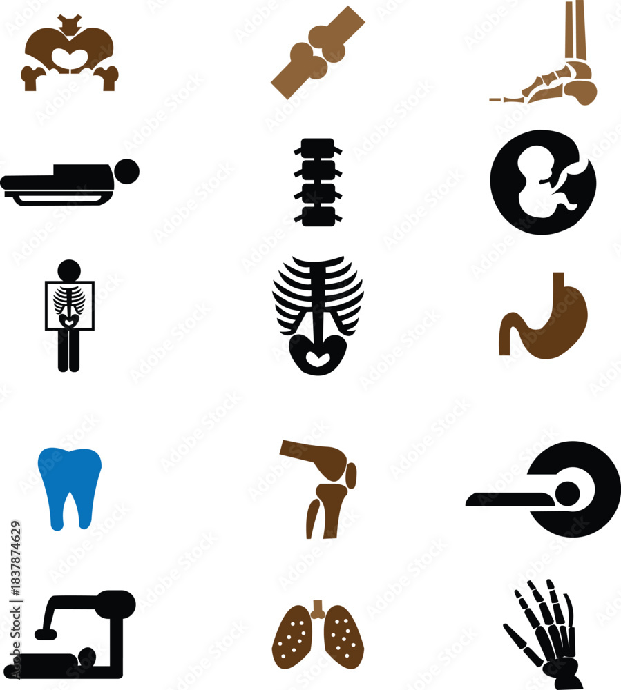 Fototapeta premium Medical icons set