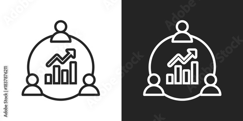 Trustworthiness Icon In Black And White Line Style