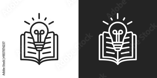 Success Icon In Black And White Line Style