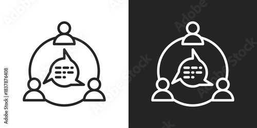 Performance Icon In Black And White Line Style