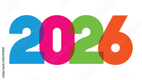 Vibrant Future: A colorful and energetic depiction of the year 2026, conveying optimism, progress, and the exciting possibilities that lie ahead.