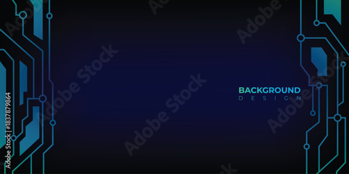 Vertical Neon Blue PCB Edges