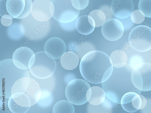泡のような光の玉がキラキラ美しく輝く抽象的な背景