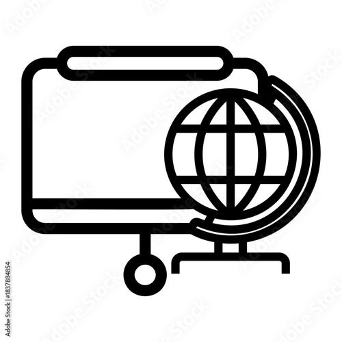 geography Line Icon