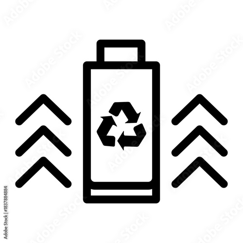 rechargeable battery Line Icon