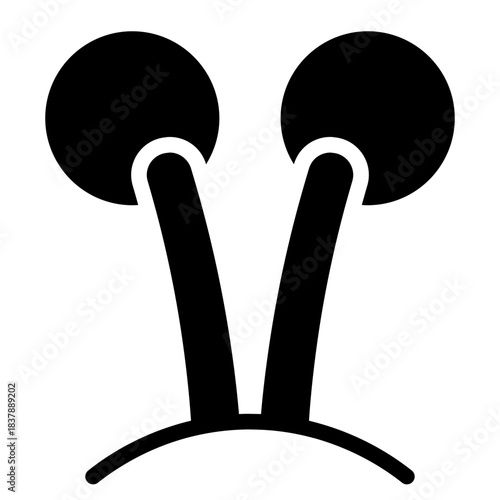 Mushrooms icons . Mushroom stem and cap, thin line design. The body of the fungus, linear symbols collection.. isolated vector illustration.