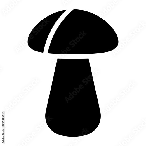 Mushrooms icons . Mushroom stem and cap, thin line design. The body of the fungus, linear symbols collection.. isolated vector illustration.