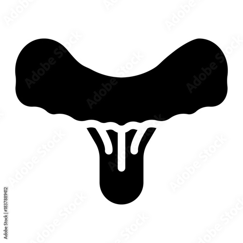 Mushrooms icons . Mushroom stem and cap, thin line design. The body of the fungus, linear symbols collection.. isolated vector illustration.