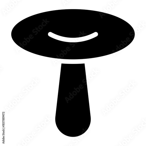 Mushrooms icons . Mushroom stem and cap, thin line design. The body of the fungus, linear symbols collection.. isolated vector illustration.