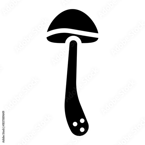 Mushrooms icons . Mushroom stem and cap, thin line design. The body of the fungus, linear symbols collection.. isolated vector illustration.