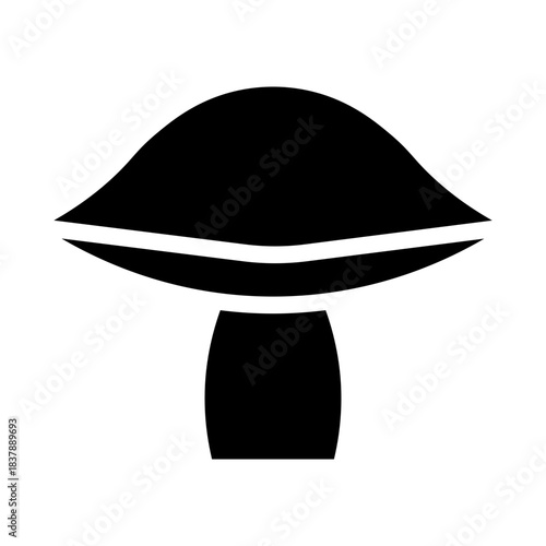 Mushrooms icons . Mushroom stem and cap, thin line design. The body of the fungus, linear symbols collection.. isolated vector illustration.