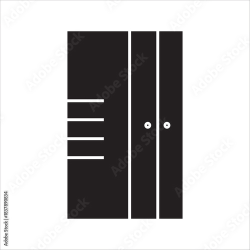  wardrobe icon illustration element design with background