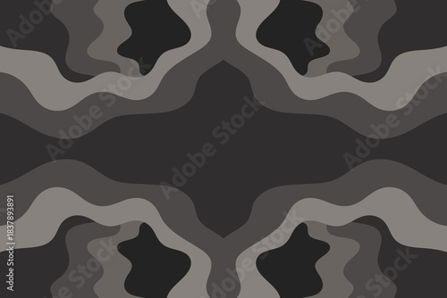 Abstract illustration with dark waves. Waves wallpaper.
