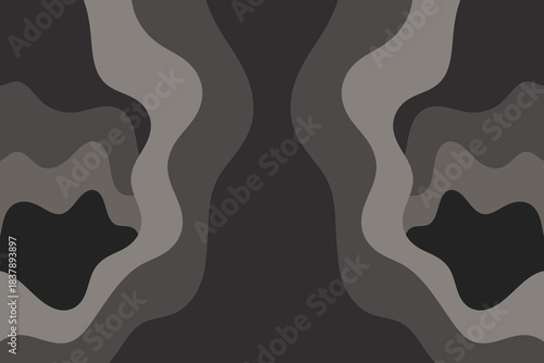 Abstract illustration with dark waves. Waves wallpaper.
