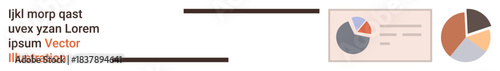Business strategy, data visualization, financial reports, market analysis, corporate planning, presentation tools. Pie charts and segments highlighted. Business strategy and data visualization