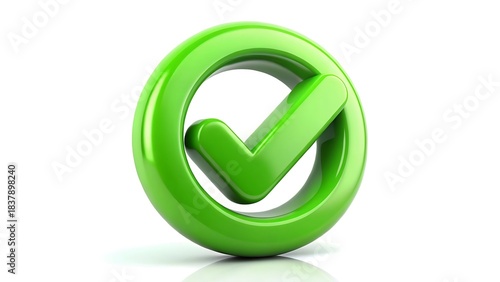 Free Download Green check mark inside a circular frame symbol - GFXLoad