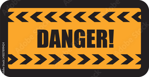 Danger Arrows Sign