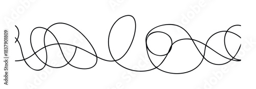 Flowing abstract line art creating a dynamic and fluid composition perfect for modern graphic elements and unique branding applications