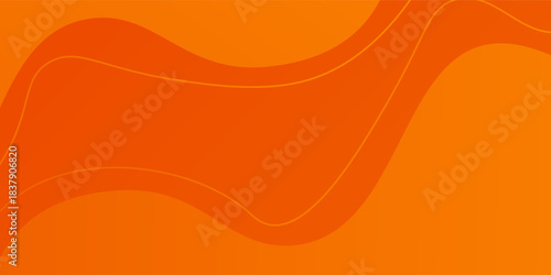 Design colorful orange curve background abstract